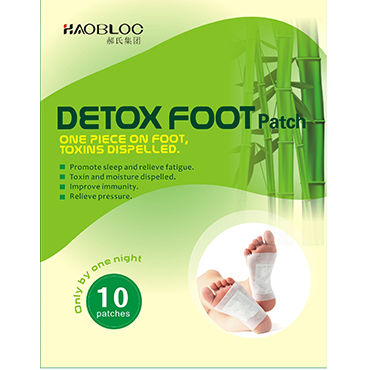 Detox Foot Patch, Набор пластырей для выведения токсинов, 10 штук