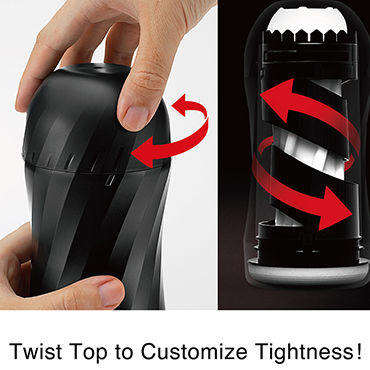 Tenga Air-Tech Twist Tickle - Многоразовый мастурбатор с регулируемой степенью сжатия для интенсивной стимуляции - купить в секс шопе