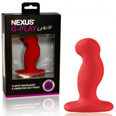 Nexus G-play Large, красный - Вибратор унисекс внушительного размера - купить в секс шопе
