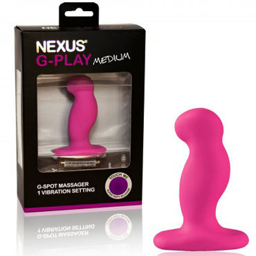 Nexus G-play Medium, розовый - Водонепроницаемый вибратор унисекс - купить в секс шопе