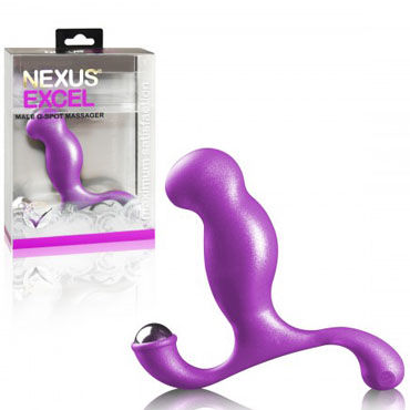 Nexus Excel, фиолетовый - Массажер простаты с металлическим стимулятором - купить в секс шопе