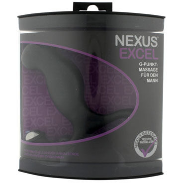 Nexus Excel, черный - Массажер простаты с металлическим стимулятором - купить в секс шопе