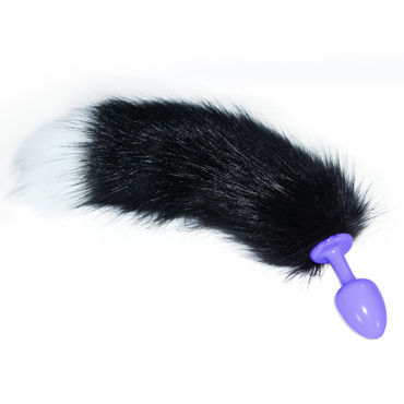 Lovetoy Tail Color, сиреневая, С длинным черно-белым хвостом