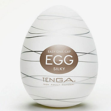 Tenga Egg Silky, Одноразовый мастурбатор с рельефом в виде изогнутых линий
