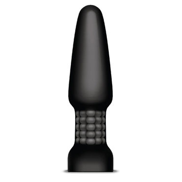 B-Vibe Rimming Plug 2, черная - Вибровтулка с ротацией - купить в секс шопе