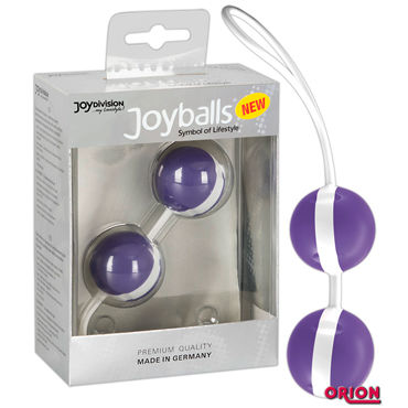 Joy Division Joyballs Trend, фиолетово-белые, Вагинальные шарики