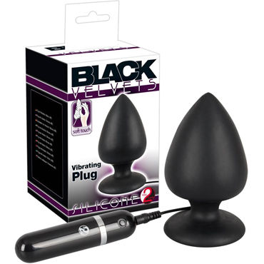 You2Toys Black Velvets Vibrating Plug, черная, Анальная вибровтулка