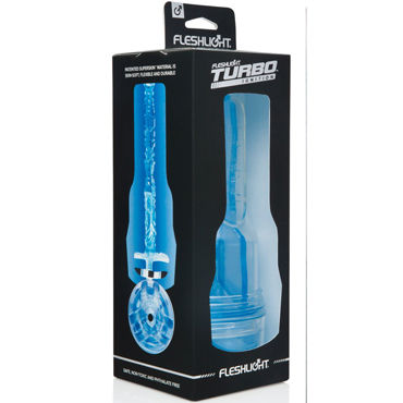 Fleshlight Turbo Ignition, кристально-голубой - Мастурбатор трехступенчатый - купить в секс шопе