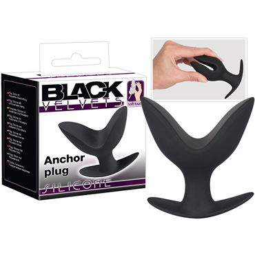 Orion Black Velvets Anchor Plug, черная, Анкерная анальная пробка