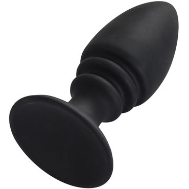 You2Toys Butt Plug, черная - Анальная втулка с присоской - купить в секс шопе