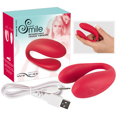 Sweet Smile We-Vibe, красный, Перезаряжаемый вибратор для пар