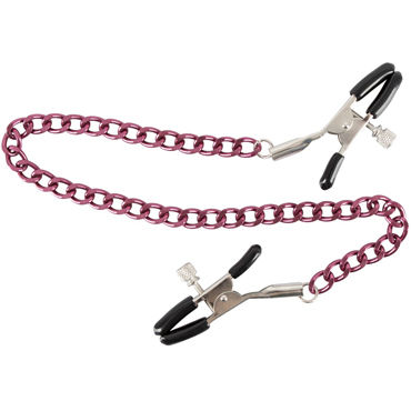You2Toys Nipple Clamps with Chain, фиолетовые - фото, отзывы