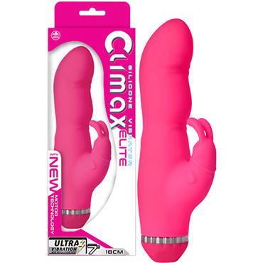 NMC Climax Elite Pink, розовый, Вибратор со стимуляцией клитора