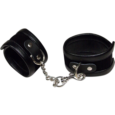 Bad Kitty Handcuffs, черные, Наручники из искуственной кожи