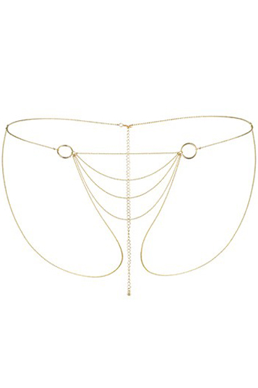 Bijoux Indiscrets Magnifique Bikini Chain, золотые — фото 1