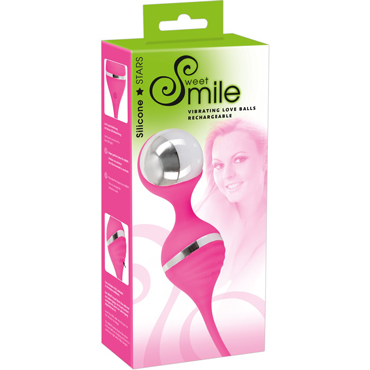 Smile Vibrating Love Balls, розовые — фото 8