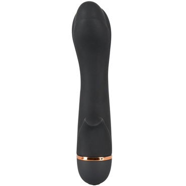 You2Toys Bendy Tulip Vibrator, черный - Вибратор с клиторальным стимулятором - купить в секс шопе