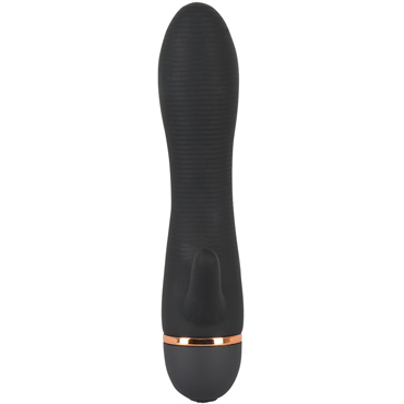 You2Toys Bendy Ripple Clit Vibrator, черный - Вибратор с клиторальным стимулятором - купить в секс шопе