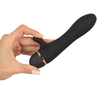 You2Toys Bendy Ripple Clit Vibrator, черный - подробные фото в секс шопе Condom-Shop