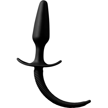 NMC Shove Up Ripple Tail, черная, Анальная втулка с силиконовым хвостом