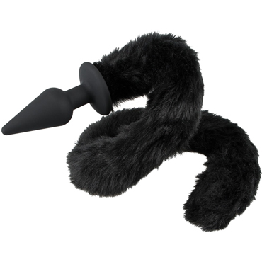 Bad Kitty Plug + Tail, черная - фото, отзывы