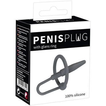 You2Toys Penis Plug with Glans Ring, серый — фото 5