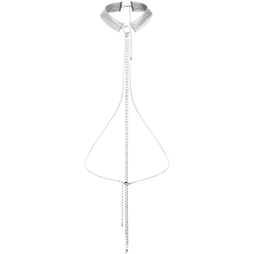 Bijoux Magnifique Metallic chain Choker, серебристый, Металлический ошейник и другие товары Bijoux Indiscrets с фото