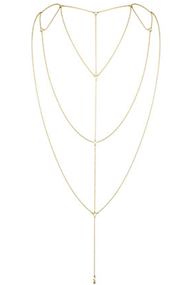 Bijoux Magnifique Back and Cleavage Chain, золотое - фото, отзывы