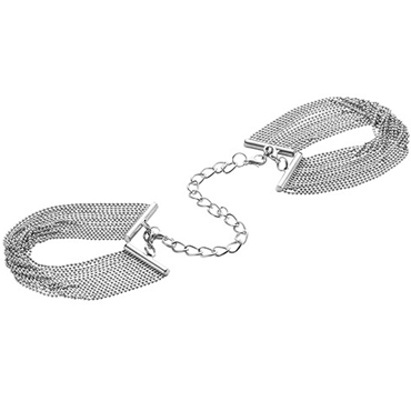 Bijoux Magnifique Metallic chain Handcuffs / Bracelets, серебристые - Наручники из цепочек - стильные браслеты - купить в секс шопе