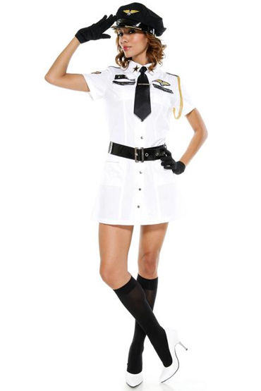 Le Frivole Военная авиация, Платье, ремень, перчатки и галстук