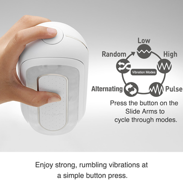 Tenga Flip Zero Electronic Vibration, белый - Мастурбатор c уникальным рельефом, эффектом вакуума и вибрацией - купить в секс шопе