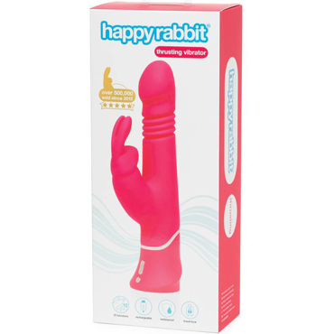 Новинка раздела Секс игрушки - Happy Rabbit Thrusting Vibrator, розовый