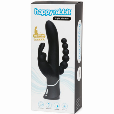 Новинка раздела Секс игрушки - Happy Rabbit Triple Vibrator, черный