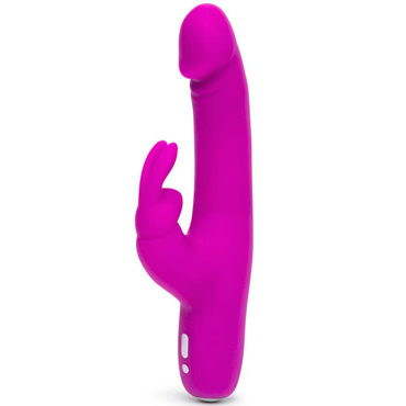 Happy Rabbit Realistic Slim, фиолетовый, Реалистичный вибратор с клиторальной стимуляцией