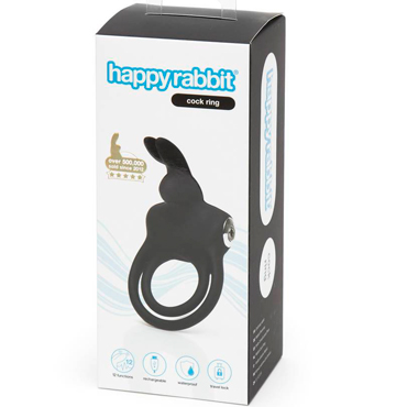 Happy Rabbit Cock Ring, черное — фото 6