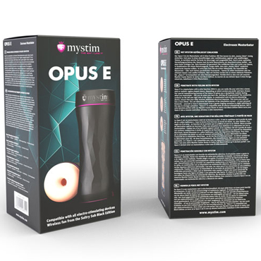 Новинка раздела Секс игрушки - Mystim Opus E - Donut Version, черный/телесный
