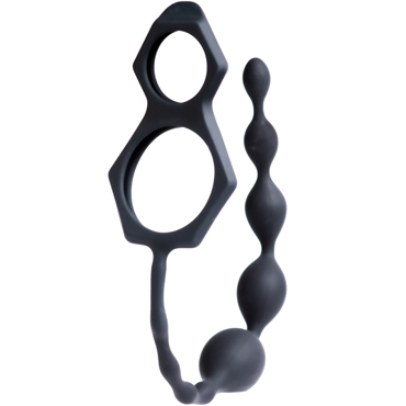 VeDO Scorpio, черная - Анальная цепочка с эрекционными кольцами - купить в секс шопе