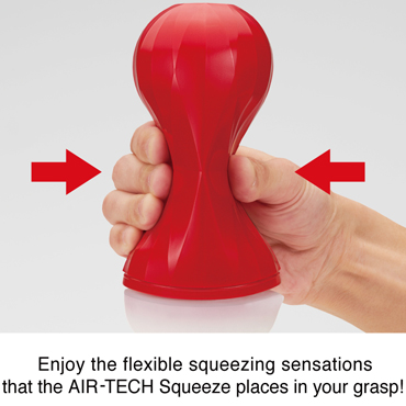 Tenga Air-Tech Squeeze Regular, красный - Стандартный мастурбатур для регулярного использования - купить в секс шопе