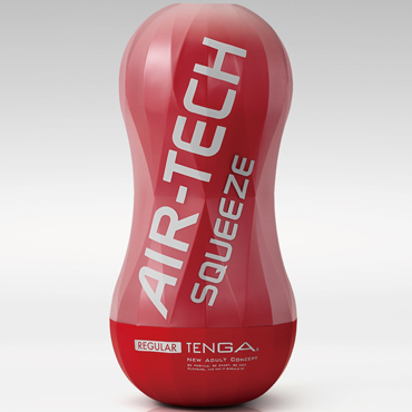 Tenga Air-Tech Squeeze Regular, красный, Стандартный мастурбатур для регулярного использования