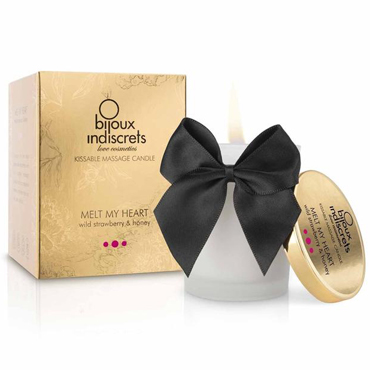 Bijoux Indiscrets Kissable Massage Candle Wild Strawberry and Honey, 70 мл - фото, отзывы
