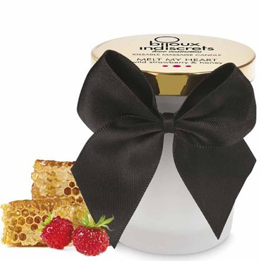 Bijoux Indiscrets Kissable Massage Candle Wild Strawberry and Honey, 70 мл, Свеча для массажа с ароматом земляники и мёда