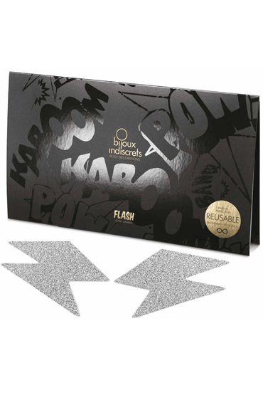 Bijoux Indiscrets Flash Bolt, серебристое — фото 1
