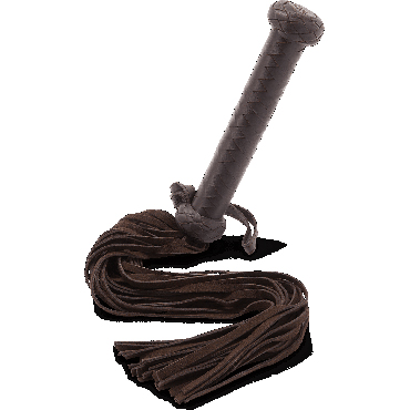 Coco de Mer Leather Flogger, коричневый — фото 2