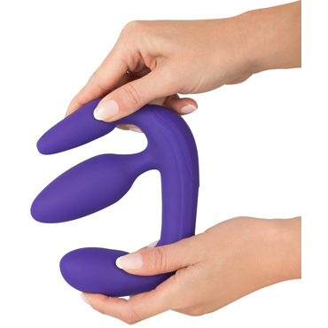 You2Toys Vibrating Strapless Strap-On 3, фиолетовый — фото 4