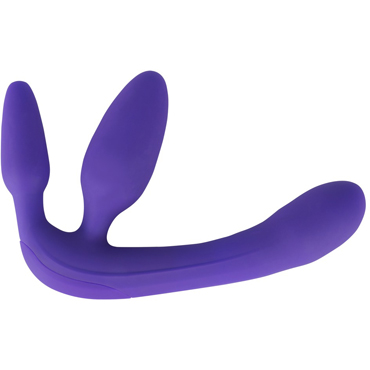 You2Toys Vibrating Strapless Strap-On 3, фиолетовый — фото 1