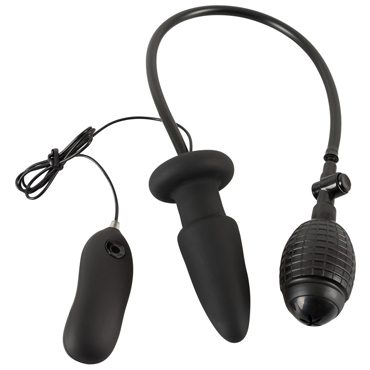 You2Toys Inflatable Vibrating Butt Plug, черная - фото, отзывы