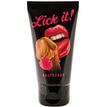 Lick-it Raspberry, 50 мл, Съедобная смазка малиновая