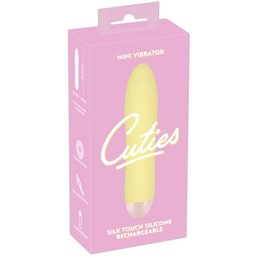 You2Toys Cuties Mini, желтый - Аккумуляторный минивибратор классической формы - купить в секс шопе