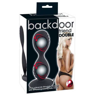 You2Toys Backdoor Double Friend, черные - подробные фото в секс шопе Condom-Shop