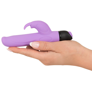 You2Toys Mini G-Bunny, фиолетовый - Минивибратор с клиторальным отростком в форме кролика - купить в секс шопе